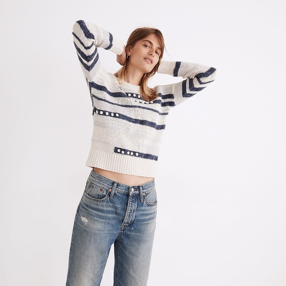 New Madewell Grandover Bobble Pullover Sweater - Picture 2 of 6